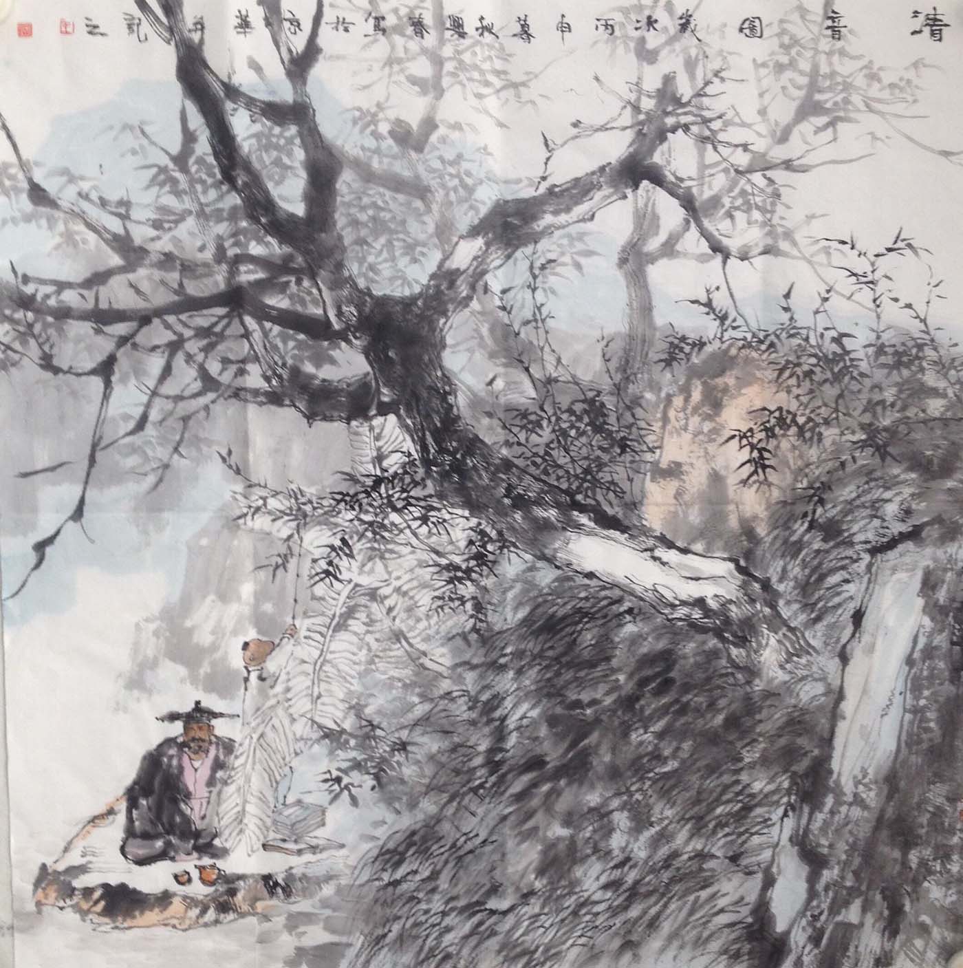 《清音图》69x69cm
