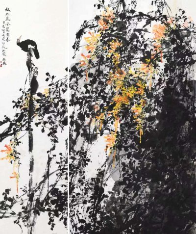 放眼东风满园春 200cmX240cm