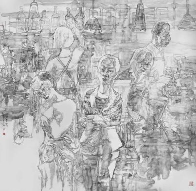 《彼岸之湾》180x180cm 2022