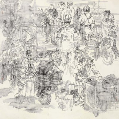 《追梦路上》180x180cm 2020